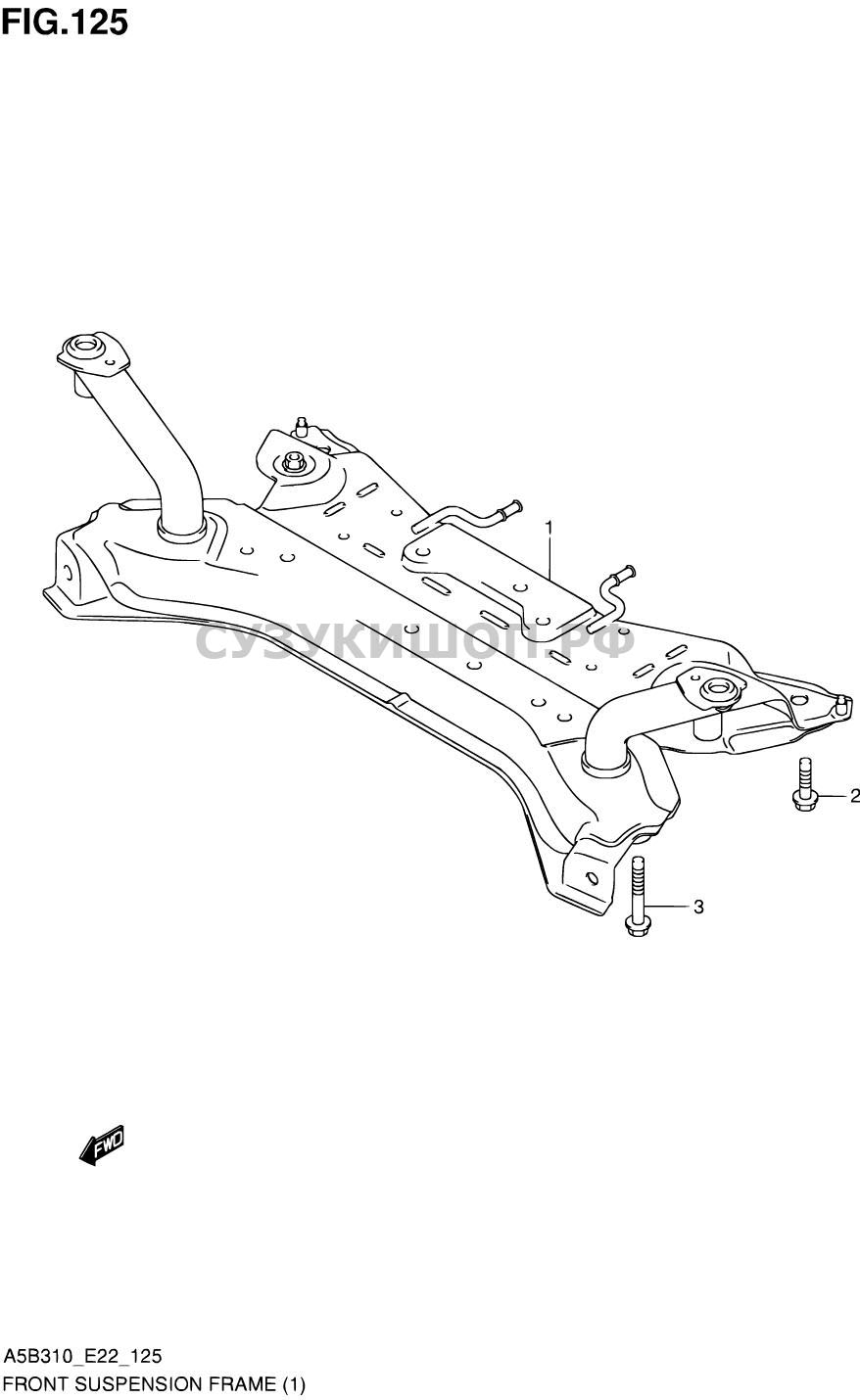 РАМА ПЕРЕДНЕЙ ПОДВЕСКИ (A5B310,A5B412)