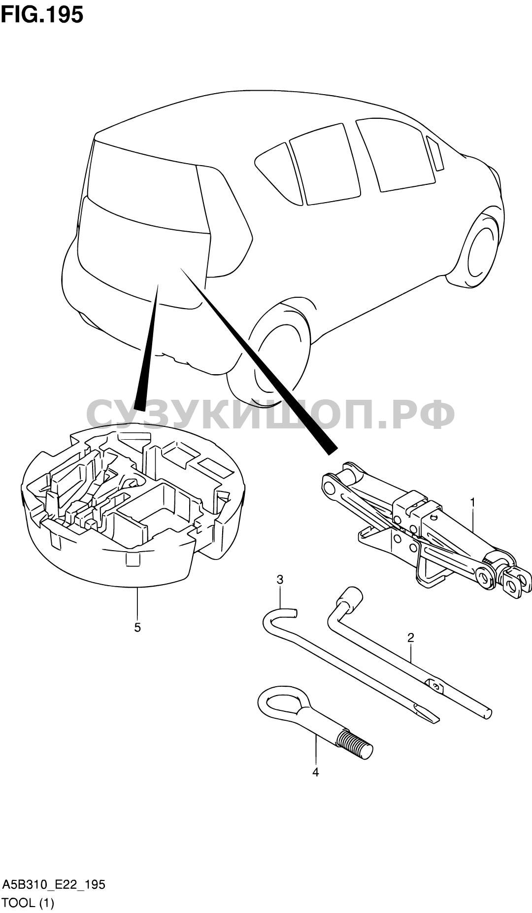 ИНСТРУМЕНТЫ (N/SPARE TIRE)